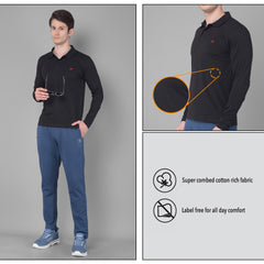 Force NXT Super Combed Cotton Mens Pack of 2 Collared Long sleeve Polo T-Shirt