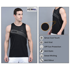 Anti Viral Anti Odour Cool Mens Pack of 3 Tank Top Sports  Vest