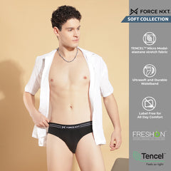 Ultrasoft Micromodal Four Way Stretch  Mens Pack of 3 Printed Brief