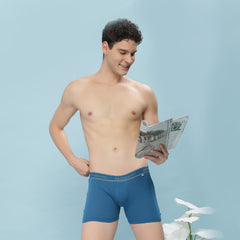 Super Combed Cotton Soft Rib Men Pack of 2 Solid Trunk