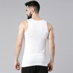 Super Combed Cotton Mens Pack Of 5 White Sleeved Vest
