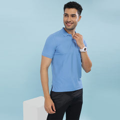 Force NXT Super Combed Cotton Mens Collared Polo Solid T-Shirt