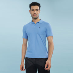 Force NXT Super Combed Cotton Mens Collared Polo Solid T-Shirt