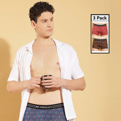 Ultrasoft Micromodal Four Way Stretch  Mens Pack of 3 Printed Trunk