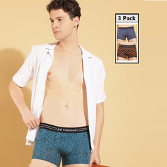 Ultrasoft Micromodal Four Way Stretch  Mens Pack of 3 Printed Trunk