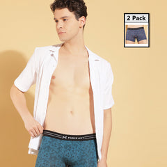 Ultrasoft Micromodal Four Way Stretch Mens Pack of 2 Printed Trunk