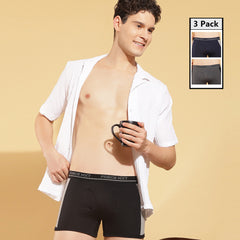 Super Combed Cotton Solid Mens Pack of 3 Trunk