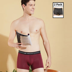 Ultrasoft Micromodal Four Way Stretch Mens Pack of 2 Printed Trunk