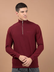 Force NXT Men's High-Neck Full Sleeves Zipper Sweatshirt