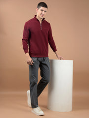 Force NXT Men's High-Neck Full Sleeves Zipper Sweatshirt