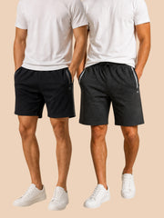 Force NXT Men's Combed Cotton Solid Short - Pack of 2