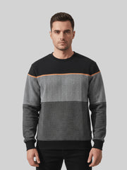 Force NXT Men's Combed Cotton Full Sleeves Colorblock Sweatshirt