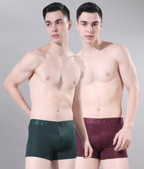 Force NXT Men's Cotton Solid Trunk Pack of 2