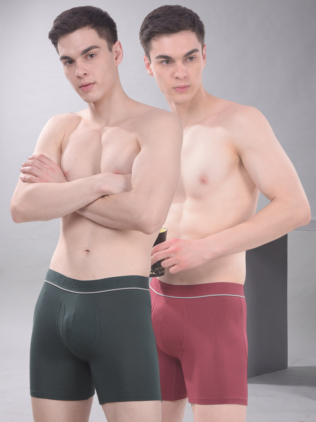 Force NXT Men's Solf Cotton Solid Trunk Pack of 2