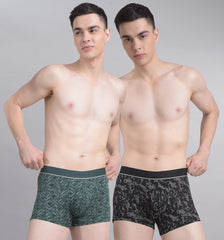 Ultrasoft Micromodal Four Way Stretch Mens Pack of 2 Printed Trunk