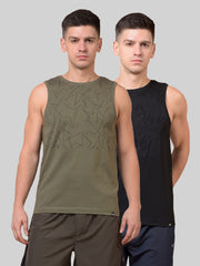 Force NXT Men's Super Combed Cotton Rich Fabric Sleeveless Muscle Tee