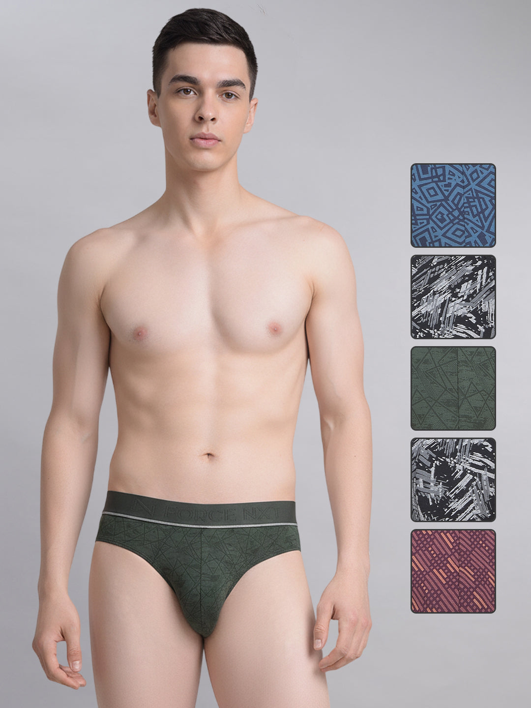 Ultrasoft Micromodal Four Way Stretch Mens Pack of 5 Printed Brief