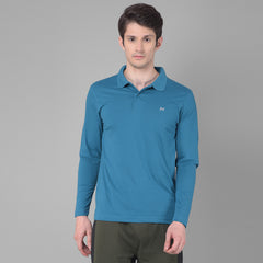 Force NXT Super Combed Cotton Mens Collared Long sleeve Polo T-Shirt
