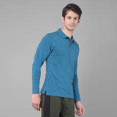 Force NXT Super Combed Cotton Mens Collared Long sleeve Polo T-Shirt