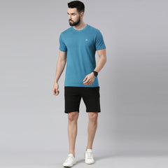 Force NXT Super Combed Cotton Mens Round Neck Pack of 2 Solid T-Shirt