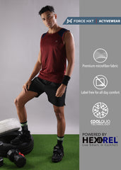 Anti Viral Anti Odour Cool Mens Pack Of 2 Sports Muscle T-Shirt