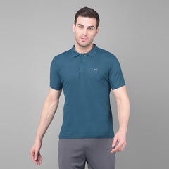 Anti Viral Anti Odour Cool Mens Pack of 5 Collared Polo Sports Solid T-Shirt