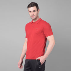 Anti Viral Anti Odour Cool Mens Collared Polo Sports Solid T-Shirt