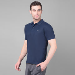Anti Viral Anti Odour Cool Mens Collared Polo Sports Solid T-Shirt