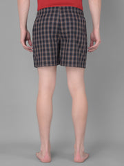 Force NXT Men's Super Combed Cotton Fabric Checkered Boxers