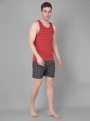 Force NXT Men's Super Combed Cotton Fabric Checkered Boxers