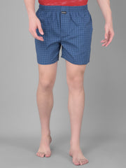 Force NXT Men's Super Combed Cotton Fabric Checkered Boxers