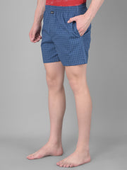 Force NXT Men's Super Combed Cotton Fabric Checkered Boxers