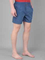 Force NXT Men's Super Combed Cotton Fabric Checkered Boxers
