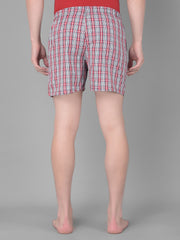 Force NXT Men's Super Combed Cotton Fabric Checkered Boxers