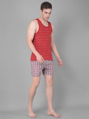 Force NXT Men's Super Combed Cotton Fabric Checkered Boxers