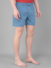 Force NXT Men's Super Combed Cotton Fabric Checkered Boxers
