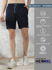 Force NXT Men's Polyester Solid Shorts - Pack of 1