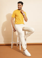 Force NXT Men's Super Combed Cotton Rich Fabric Half-Sleeves Polo T-Shirt