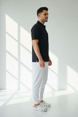 Force NXT Men's Super Combed Cotton Rich Jacquard Fabric Half-Sleeves Polo T-Shirt