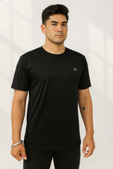 Force NXT Men's Premium Microfiber Fabric Half-Sleeves Round Neck Solid T-Shirt