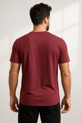 Force NXT Men's Premium Microfiber Fabric Half-Sleeves Round Neck Solid T-Shirt