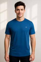 Force NXT Men's Premium Microfiber Fabric Half-Sleeves Round Neck Solid T-Shirt