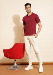 Force NXT Men's Super Combed Cotton Rich Fabric Half-Sleeves Polo T-Shirt