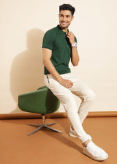 Force NXT Men's Super Combed Cotton Rich Fabric Half-Sleeves Polo T-Shirt