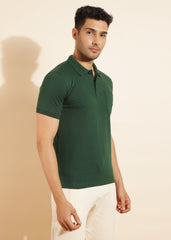 Force NXT Men's Super Combed Cotton Rich Fabric Half-Sleeves Polo T-Shirt