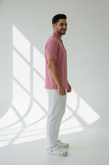 Force NXT Men's Super Combed Cotton Rich Jacquard Fabric Half-Sleeves Polo T-Shirt