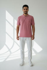 Force NXT Men's Super Combed Cotton Rich Jacquard Fabric Half-Sleeves Polo T-Shirt