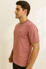 Force NXT Men's Premium Microfiber Fabric Half-Sleeves Round Neck Solid T-Shirt