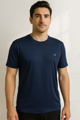 Force NXT Men's Premium Microfiber Fabric Half-Sleeves Round Neck Solid T-Shirt