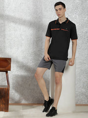Force NXT Men's Polyester Solid Shorts - Pack of 2